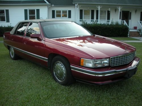 1996 burgundy cadillac deville sedan *no reserve* *decent shape*