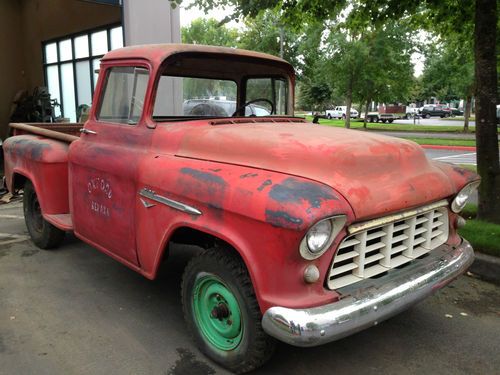 Og vintage 1955-57 chevy 3100 3600 3800 pickup truck shortbox w/ spare tire