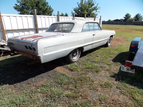 1964 Chevrolet Impala Sport Coupe Not SS GREAT SOLID PROJECT CAR, image 4