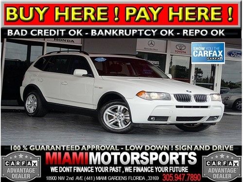We finance '06 bmw suv 1 owner clean carfax leather double sunroof and more...