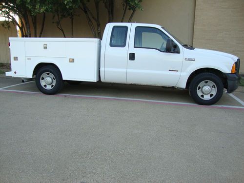 Texas rust free 06 ford f-250 power stroke diesel ext cab utility bed low miles