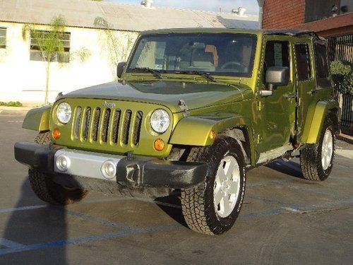 2008 jeep wrangler unlimited sahara damaged rebuilder runs! cooling good l@@k!!