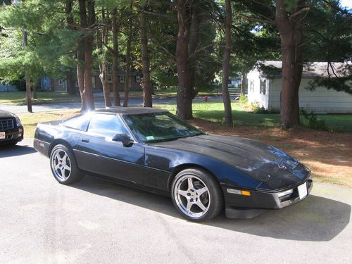 1986 chevrolet corvette - chevy sports car 350 tuned port fuel injection black