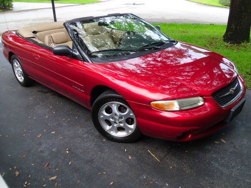 2000 chrysler sebring jxi convt. 5ik mi.  mint condition. no reserve auction