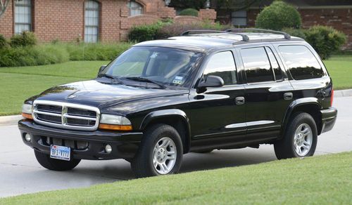 2002 dodge durango slt black gray leather 190k miles one owner