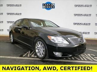 2012 ls 460 awd blac,navigaton,levinson,loaded,clean,low miles,certified