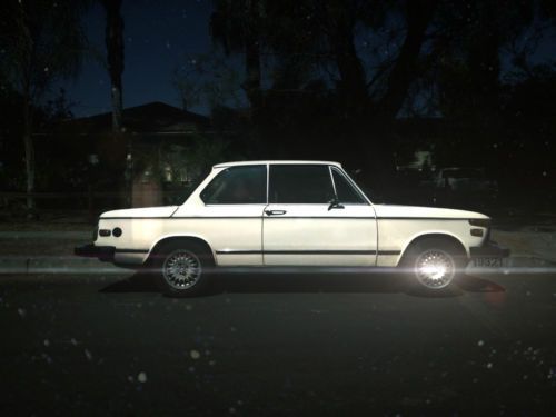 1976 bmw 2002 coupe, automatic, white w/tan interior, runs brilliant.