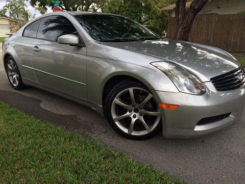 2004 infiniti g35 coupe silver