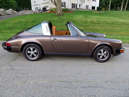 Copper Brown Met., Service Records, Polished Fuchs, Rust Free, non Carrera 911SC, image 2
