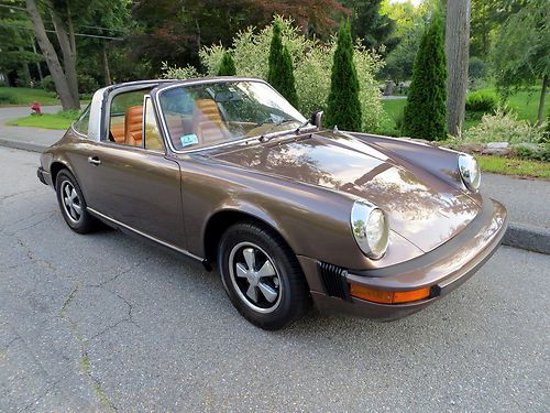 Copper Brown Met., Service Records, Polished Fuchs, Rust Free, non Carrera 911SC, image 3