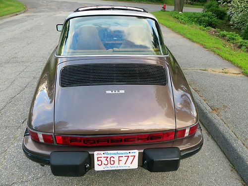 Copper Brown Met., Service Records, Polished Fuchs, Rust Free, non Carrera 911SC, image 5