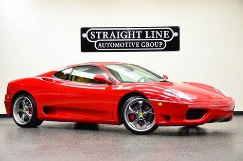 1999 ferrari 360 modena f1 red/tan w/ only 39k miles