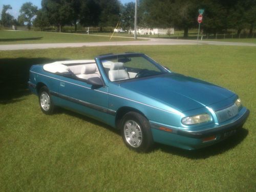 1993 chrysler lebaron convertible v6  5 speed standard transmission