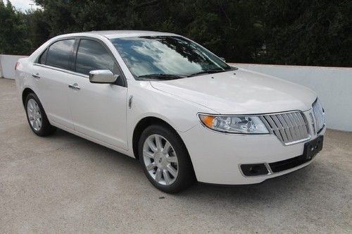 10 white gray leather we finance texas 25k miles fwd sedan mk z automatic