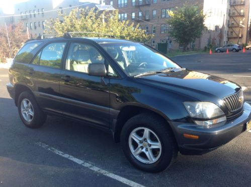 1999 black/gold trim lexus rx300 base sport utility 4-door 3.0l