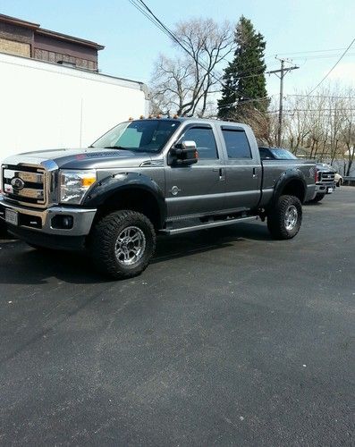 2011 ford f250 super duty lifted lariat diesel 4x4 crew cab