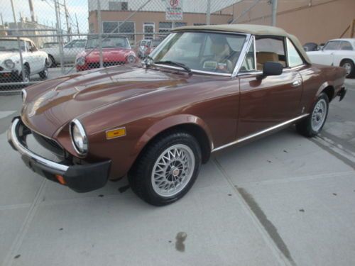 1981 fiat 124 spyder automatic 23000 miles mint condition salvage history