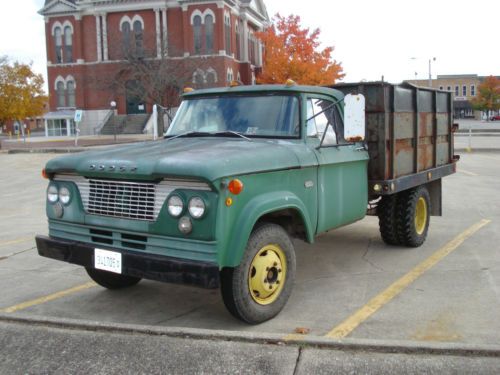 Vintage 1961 dodge 300...1 ton truck with hoist...runs...construction...restore