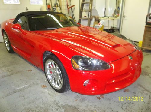 2004 dodge viper convertible rebuildable repairable non salvage red low miles