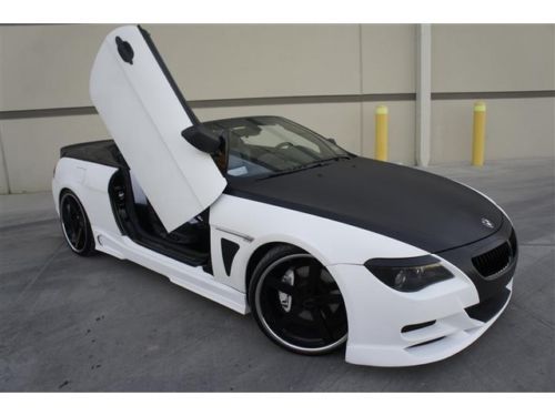 CUSTOM BMW 645CI CONVERTIBLE LAMBO DOORS NAV PARKTRONIC XENON SPOILER BODY KIT!!, US $25,995.00, image 9