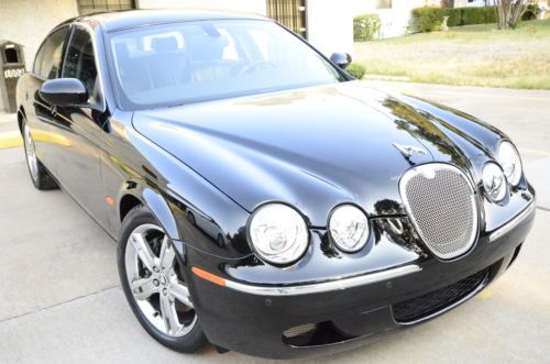 2008 jaguar s-type premium pkg no reserve navigation 40k miles hid 4.2l rebuilt