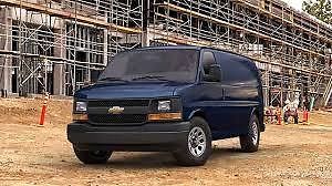 Cargo van, chevy express 3500, dark blue. great condition