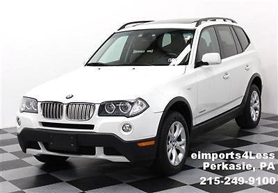 Xdrive30i awd suv 09 x3 3.0i alpine white all wheel drive premium package xenon