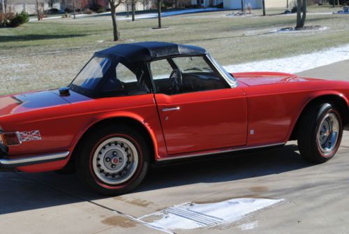 1974 Triumph TR-6 NO RESERVE, new top, new Michelins, well maintained, low miles, US $17,975.00, image 3