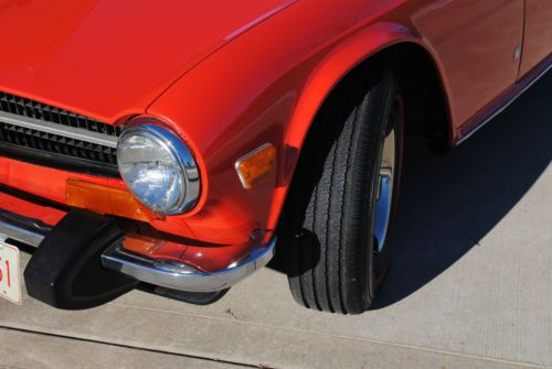 1974 Triumph TR-6 NO RESERVE, new top, new Michelins, well maintained, low miles, US $17,975.00, image 6
