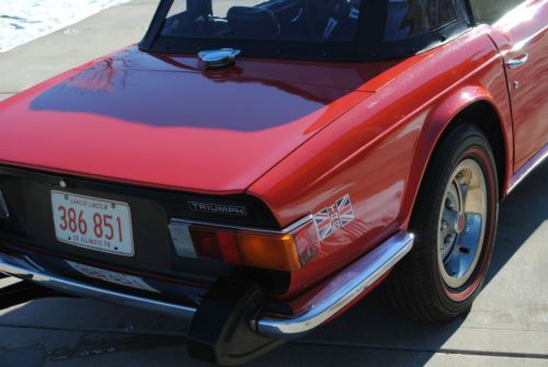 1974 Triumph TR-6 NO RESERVE, new top, new Michelins, well maintained, low miles, US $17,975.00, image 9