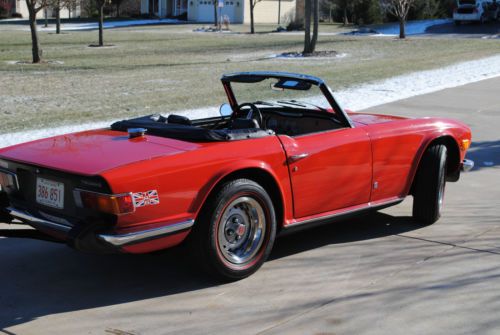 1974 Triumph TR-6 NO RESERVE, new top, new Michelins, well maintained, low miles, US $17,975.00, image 12