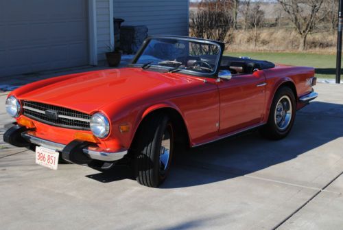 1974 Triumph TR-6 NO RESERVE, new top, new Michelins, well maintained, low miles, US $17,975.00, image 13