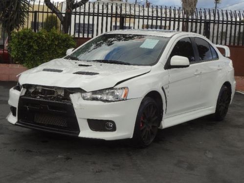 2013 mitsubishi lancer evolution damaged salvage manual trans only 18k miles!!