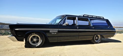 1965 plymouth fury iii wagon with custom 440 hp engine-new chrome- mopar mopar