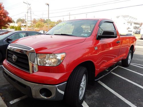 2008 toyota tundra sr5 reg cab,4.7l,long 8&#039;  bed rwd,1 pa owner,no paint, xclean