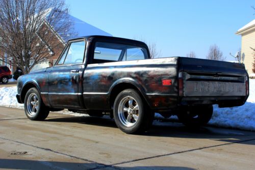 1968 chevy c10 short bed built 355ci powerglide 17&#034; polished torque thrust discs