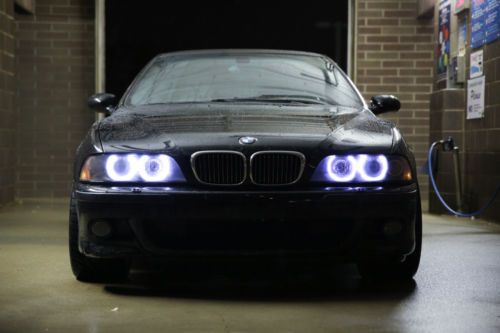 2002 bmw m5 400hp sedan, black on black leather, tint, enthusiast owned