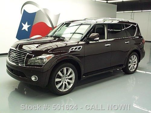 2011 infiniti qx56 deluxe touring sunroof nav dvd 58k texas direct auto