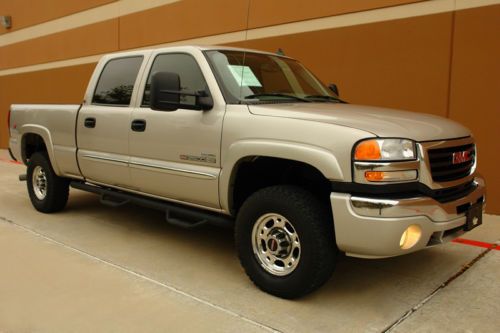 06 gmc sierra 2500hd slt crew cab duramax diesel 4wd heated seats one owner