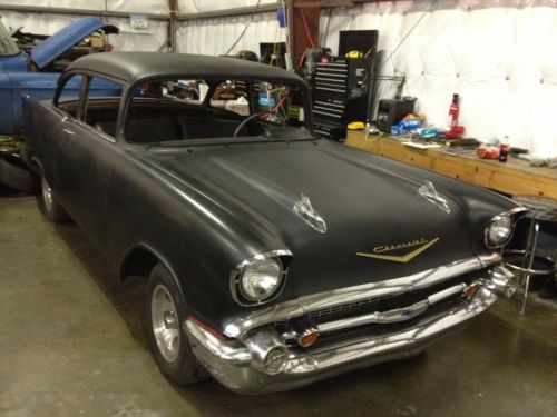 1957 chevrolet bel air 2 door post with lowered reserve!