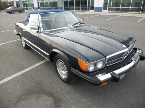 1980 450sl mercedes benz convertible hard/soft top antique collectors