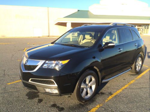 Acura mdx-tech 2012 black/tan with navigation