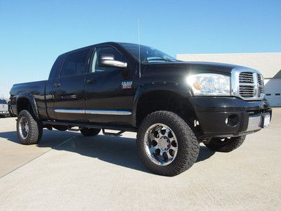 2007 dodge mega cab slt laramie diesel 6.7l 4x4 lifted nav cd leather 1 owner