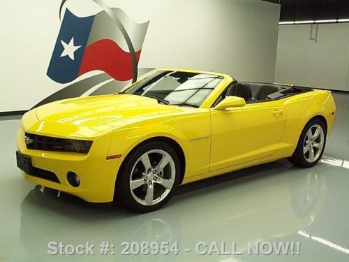 2011 chevy camaro 2lt rs convertible leather hud 17k mi texas direct auto