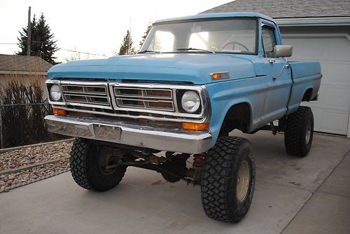 1972 f-150 custom "short box"  4x4. new 5.0  "clean montana truck"  "cheap"