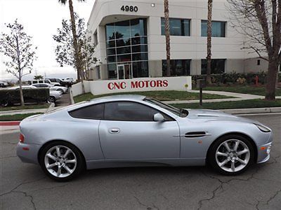 2004 aston martin vanquish coupe / only 22,485 miles / silver on navy / serviced