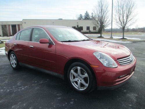 2003 infiniti g35 leather power seats heated seats sunroof clean!!!! no reserve