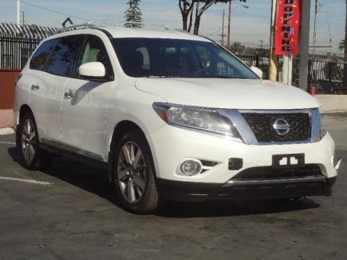 2014 nissan pathfinder platinum damaged rebuilder runs! cooling good l@@k!!