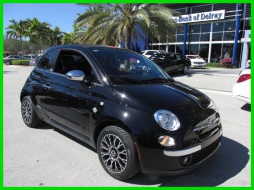 12 gucci black 500c lounge 1.4l i4 abarth convertible *adinolfe collection *fl