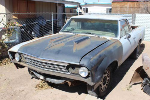 1967 el camino chevrolet project 4-speed muncie 327 no reserve no rust nice!